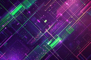 Animation of electronic circuit board patterns and abstract patterns on blue background


