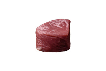 Ribeye steak raw with salt, spices and herbs