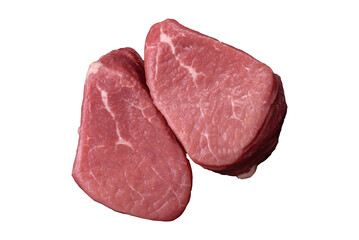 Ribeye steak raw with salt, spices and herbs