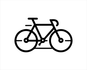 Obraz premium bicycle isolated on white background