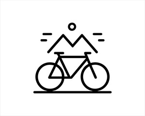 bicycle sign icon