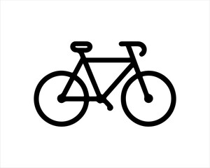 bicycle isolated on white