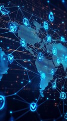Obraz premium The Global Donation Network, Digital Philanthropy and Crowdfunding
