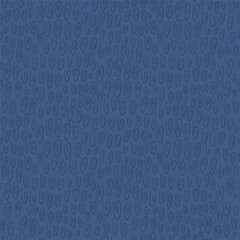 Abstract textured seamless pattern. Dark blue endless background. Curly shaped repeat cover. Vector surface pattern design.