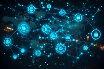 Obraz premium The Global Donation Network, Digital Philanthropy and Crowdfunding