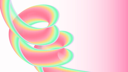 Pink gradient background with 6 gradient abstract lines.