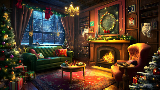 A virtual Christmas escape room adventure where teams solve festive puzzles.