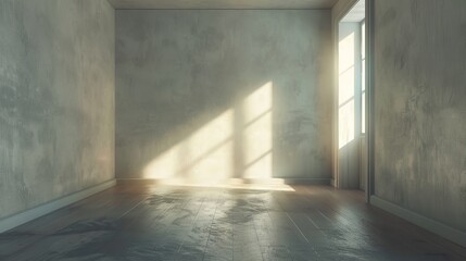 Empty Water Surface with Motion Blur 3D Rendering, 8K