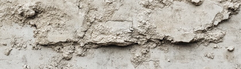 Naklejka premium A textured wall with peeling plaster and rough surfaces.