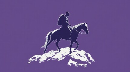 Fototapeta premium Half Horse, Half Human Hiking on Solid Ground