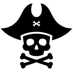 Pirate logo silhouette