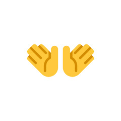 Obraz premium Open Hands Emoji 