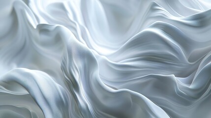 Fototapeta premium Flowing Wave Cloth Curve Line, 3D Rendering, 8K Realistic