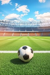 Sport backgrounds. soccer stadium.