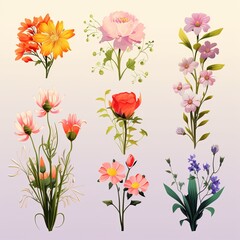 Black and White Floral Pattern Artwork