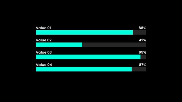 Clean Bar Chart Infographic Template