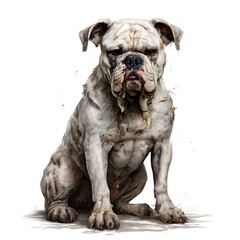Obraz premium a beautiful animal concept design isolated on white background