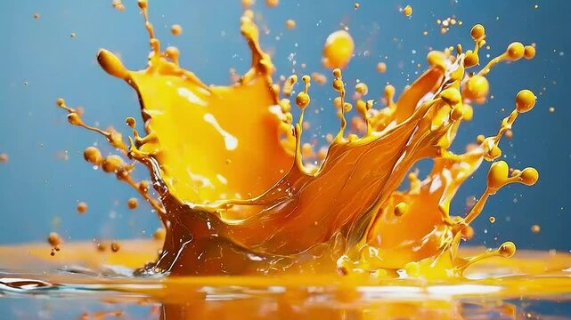 a splash of orange juice