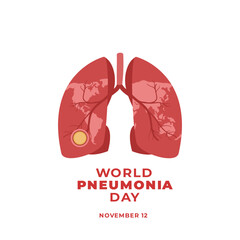 World pneumonia day poster square size