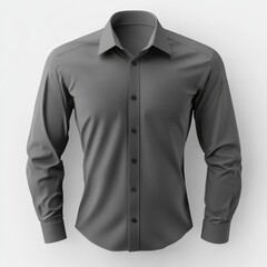 realistic high quality grey shirt mockup isolated 