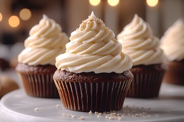 Mini Chocolate Cupcakes With Frosting
