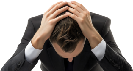 Defeated businessman despair failure, overwhelmed crisis isolated frustration bankruptcy, despondent lost hopelessness broken man, stressed overworked discouraged, troubled weary dejected