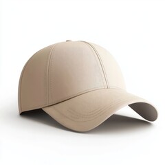 Fototapeta premium realistic high quality cream baseball cap mockup isolated 