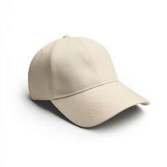 Fototapeta premium realistic high quality cream baseball cap mockup isolated 