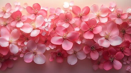 Pink tender flowers on a vibrant neon background, designed in a Valentine's Day theme. The bright colors and dynamic arrangement of the confetti create a lively, festive atmosphere. 