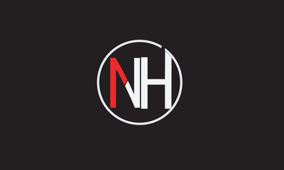 NH, HN, N , H , Abstract Letters Logo Monogram