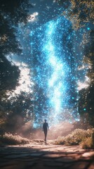 Fototapeta premium Escape the Screen, Digital Detox and Mental Health