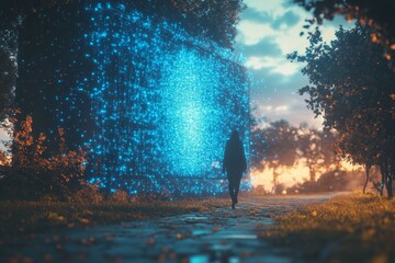 Fototapeta premium Escape the Screen, Digital Detox and Mental Health