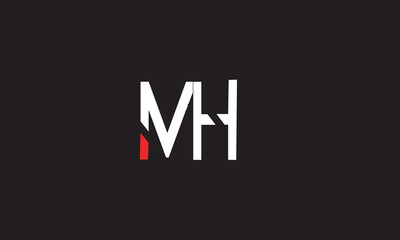 MH, HM , M , H , Abstract Letters Logo Monogram
