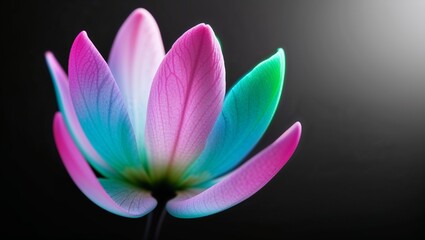 Fototapeta premium Delicate Intricately Shaped Petals of an Unseen Flower, Perfect for Botanical Illustrations and Nature Inspired Designs