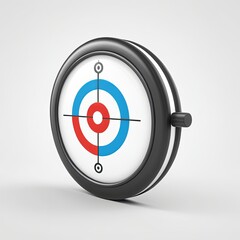 Business target arrows 3d render icon on a white background