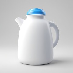 Plastic water pot 3d render images on a white background for product photoshoot