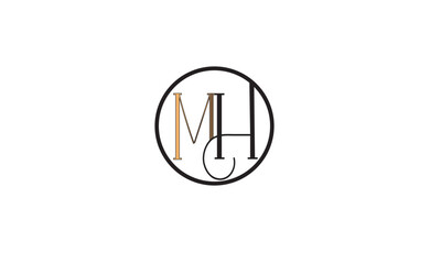 MH, HM , M , H , Abstract Letters Logo Monogram