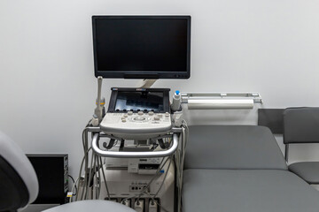 Modern Medical Office with Ultrasound Equipment