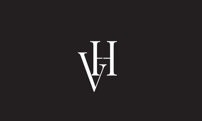  VH, HV , V , H , Abstract Letters Logo Monogram