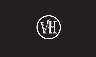  VH, HV , V , H , Abstract Letters Logo Monogram
