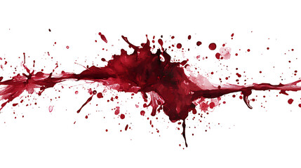 Red Wine Splash Isolated on White Background