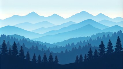 Fototapeta premium winter mountain landscape