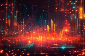 Obraz premium Metrics in the Matrix, Digital Marketing Analytics