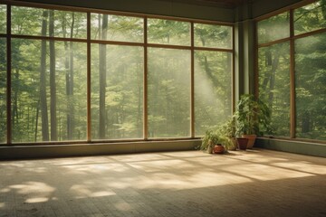 Windowsill forest floor plant.