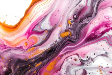 Naklejka premium Close-up view of an abstract art piece featuring oranges and purples, great for decorative use or artistic inspiration