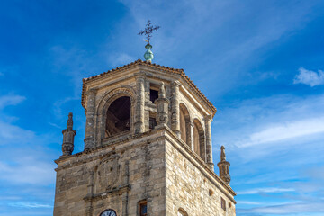 Detail of the clock tower in the UNESCO world heritage city of Ubeda, Jaen, Andalucia, Spain