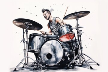 Fototapeta premium Drums percussion musician drummer.