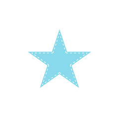 Obraz premium Frame With Stitches Textile Patch Sewing