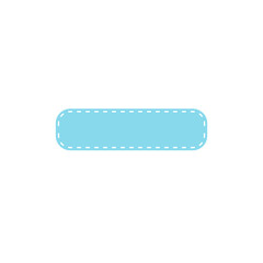 Frame With Stitches Textile Patch Sewing