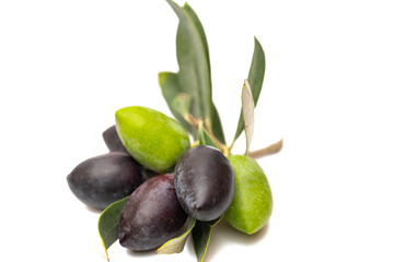 fresh olives isolated